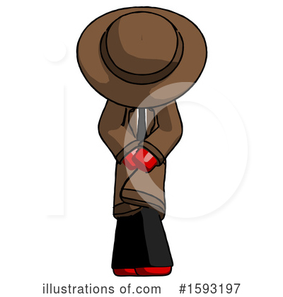 Royalty-Free (RF) Red Design Mascot Clipart Illustration by Leo Blanchette - Stock Sample #1593197
