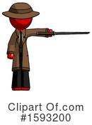 Red Design Mascot Clipart #1593200 by Leo Blanchette