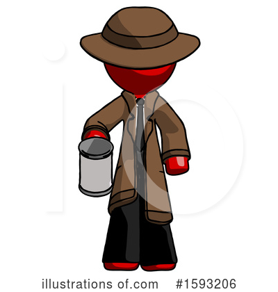 Royalty-Free (RF) Red Design Mascot Clipart Illustration by Leo Blanchette - Stock Sample #1593206