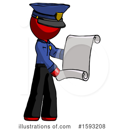 Royalty-Free (RF) Red Design Mascot Clipart Illustration by Leo Blanchette - Stock Sample #1593208