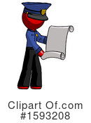 Red Design Mascot Clipart #1593208 by Leo Blanchette