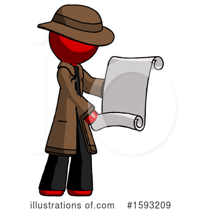 Royalty-Free (RF) Red Design Mascot Clipart Illustration by Leo Blanchette - Stock Sample #1593209