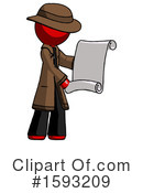 Red Design Mascot Clipart #1593209 by Leo Blanchette