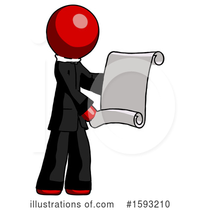 Royalty-Free (RF) Red Design Mascot Clipart Illustration by Leo Blanchette - Stock Sample #1593210