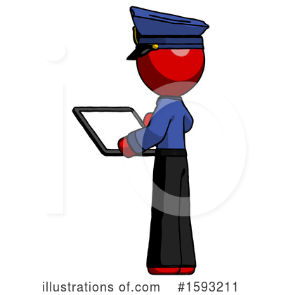Royalty-Free (RF) Red Design Mascot Clipart Illustration by Leo Blanchette - Stock Sample #1593211