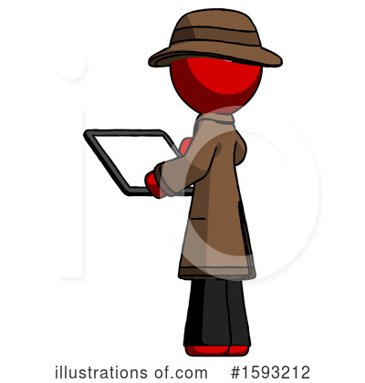 Royalty-Free (RF) Red Design Mascot Clipart Illustration by Leo Blanchette - Stock Sample #1593212