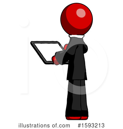Royalty-Free (RF) Red Design Mascot Clipart Illustration by Leo Blanchette - Stock Sample #1593213
