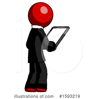 Royalty-Free (RF) Red Design Mascot Clipart Illustration by Leo Blanchette - Stock Sample #1593219