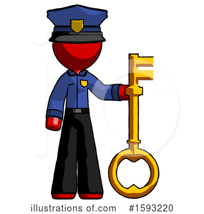 Royalty-Free (RF) Red Design Mascot Clipart Illustration by Leo Blanchette - Stock Sample #1593220