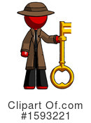Red Design Mascot Clipart #1593221 by Leo Blanchette