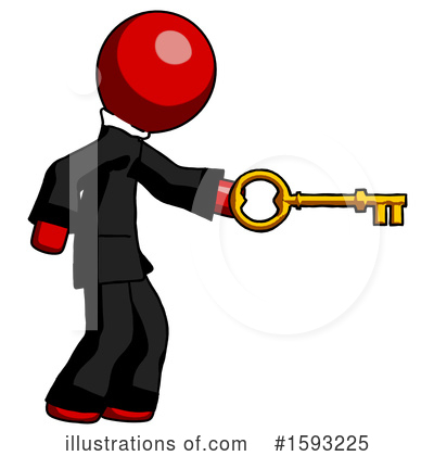 Royalty-Free (RF) Red Design Mascot Clipart Illustration by Leo Blanchette - Stock Sample #1593225