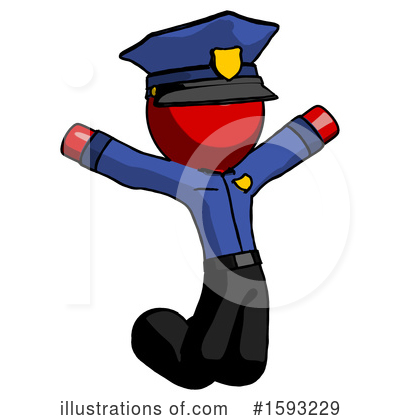 Royalty-Free (RF) Red Design Mascot Clipart Illustration by Leo Blanchette - Stock Sample #1593229