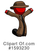 Red Design Mascot Clipart #1593230 by Leo Blanchette