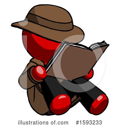 Royalty-Free (RF) Red Design Mascot Clipart Illustration by Leo Blanchette - Stock Sample #1593233