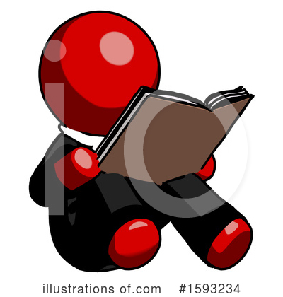 Royalty-Free (RF) Red Design Mascot Clipart Illustration by Leo Blanchette - Stock Sample #1593234