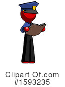 Red Design Mascot Clipart #1593235 by Leo Blanchette