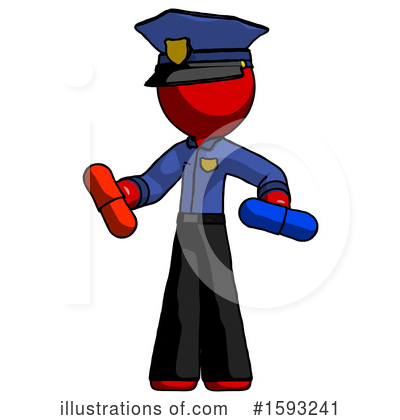 Royalty-Free (RF) Red Design Mascot Clipart Illustration by Leo Blanchette - Stock Sample #1593241