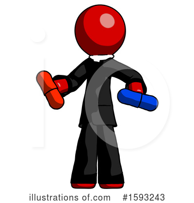 Royalty-Free (RF) Red Design Mascot Clipart Illustration by Leo Blanchette - Stock Sample #1593243