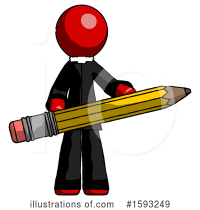 Royalty-Free (RF) Red Design Mascot Clipart Illustration by Leo Blanchette - Stock Sample #1593249