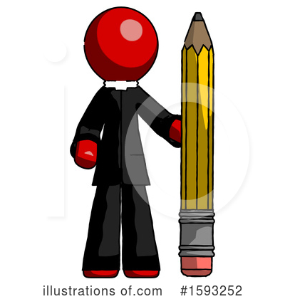 Royalty-Free (RF) Red Design Mascot Clipart Illustration by Leo Blanchette - Stock Sample #1593252
