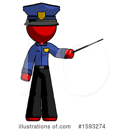 Royalty-Free (RF) Red Design Mascot Clipart Illustration by Leo Blanchette - Stock Sample #1593274