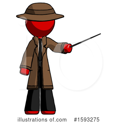 Royalty-Free (RF) Red Design Mascot Clipart Illustration by Leo Blanchette - Stock Sample #1593275
