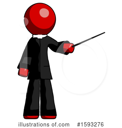 Royalty-Free (RF) Red Design Mascot Clipart Illustration by Leo Blanchette - Stock Sample #1593276
