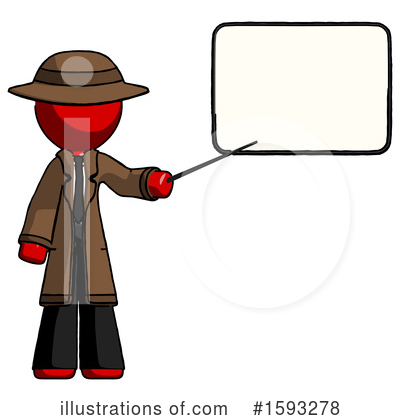 Royalty-Free (RF) Red Design Mascot Clipart Illustration by Leo Blanchette - Stock Sample #1593278