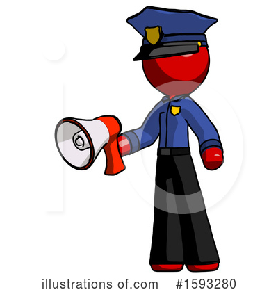 Royalty-Free (RF) Red Design Mascot Clipart Illustration by Leo Blanchette - Stock Sample #1593280