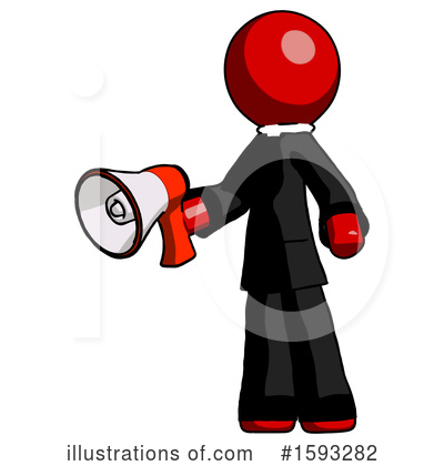Royalty-Free (RF) Red Design Mascot Clipart Illustration by Leo Blanchette - Stock Sample #1593282