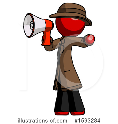 Royalty-Free (RF) Red Design Mascot Clipart Illustration by Leo Blanchette - Stock Sample #1593284