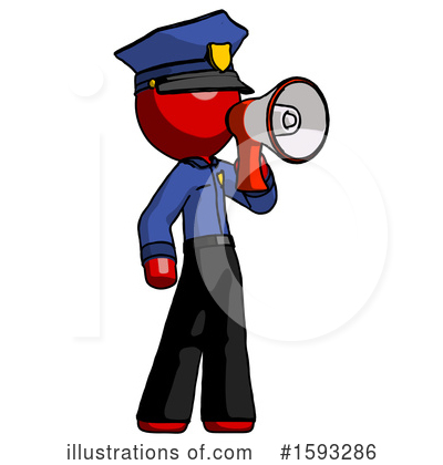 Royalty-Free (RF) Red Design Mascot Clipart Illustration by Leo Blanchette - Stock Sample #1593286