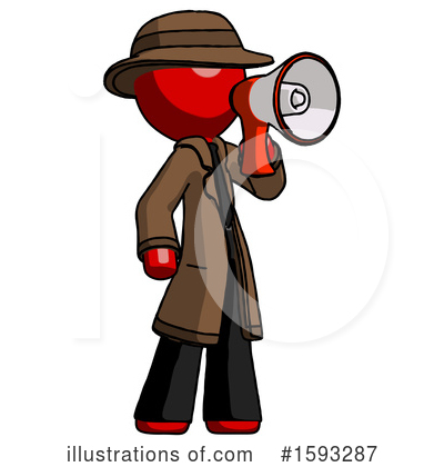 Royalty-Free (RF) Red Design Mascot Clipart Illustration by Leo Blanchette - Stock Sample #1593287