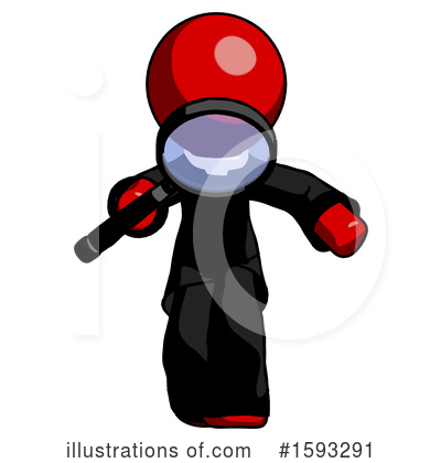 Royalty-Free (RF) Red Design Mascot Clipart Illustration by Leo Blanchette - Stock Sample #1593291
