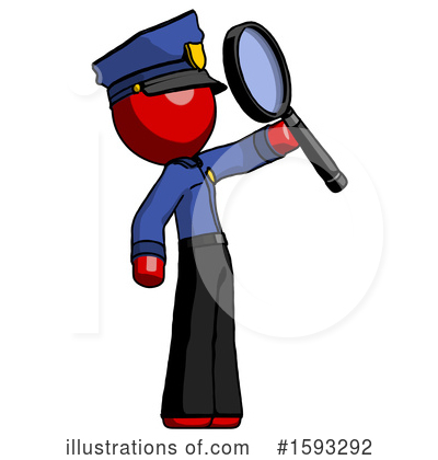 Royalty-Free (RF) Red Design Mascot Clipart Illustration by Leo Blanchette - Stock Sample #1593292