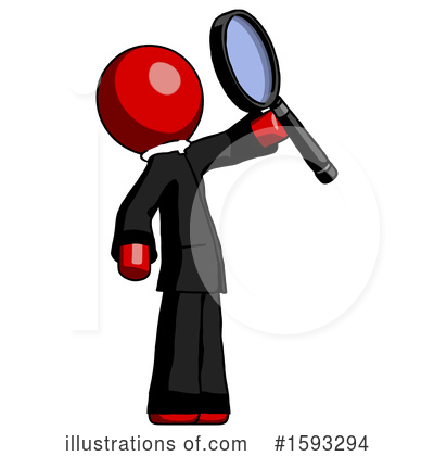 Royalty-Free (RF) Red Design Mascot Clipart Illustration by Leo Blanchette - Stock Sample #1593294