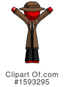 Red Design Mascot Clipart #1593295 by Leo Blanchette