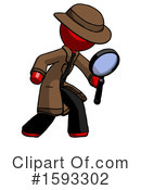 Red Design Mascot Clipart #1593302 by Leo Blanchette