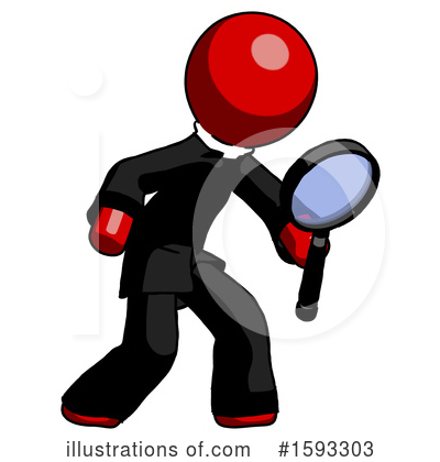 Royalty-Free (RF) Red Design Mascot Clipart Illustration by Leo Blanchette - Stock Sample #1593303