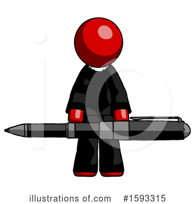 Royalty-Free (RF) Red Design Mascot Clipart Illustration by Leo Blanchette - Stock Sample #1593315