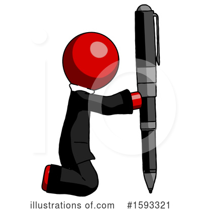 Royalty-Free (RF) Red Design Mascot Clipart Illustration by Leo Blanchette - Stock Sample #1593321