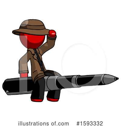 Royalty-Free (RF) Red Design Mascot Clipart Illustration by Leo Blanchette - Stock Sample #1593332