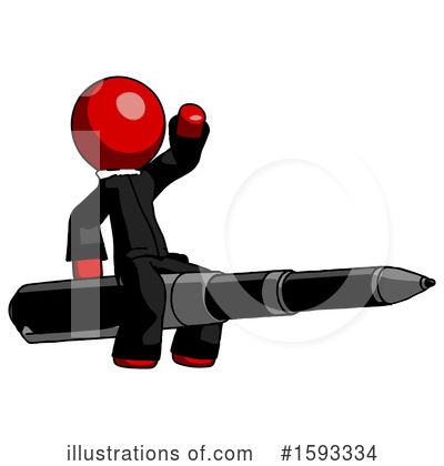 Royalty-Free (RF) Red Design Mascot Clipart Illustration by Leo Blanchette - Stock Sample #1593334