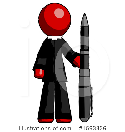 Royalty-Free (RF) Red Design Mascot Clipart Illustration by Leo Blanchette - Stock Sample #1593336