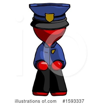 Royalty-Free (RF) Red Design Mascot Clipart Illustration by Leo Blanchette - Stock Sample #1593337