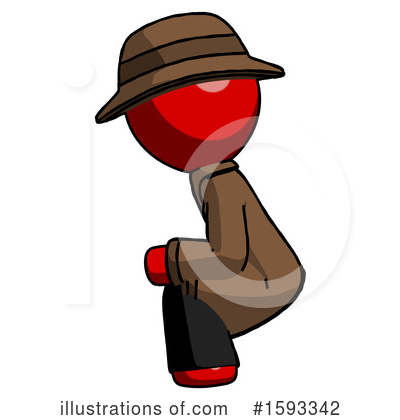 Royalty-Free (RF) Red Design Mascot Clipart Illustration by Leo Blanchette - Stock Sample #1593342