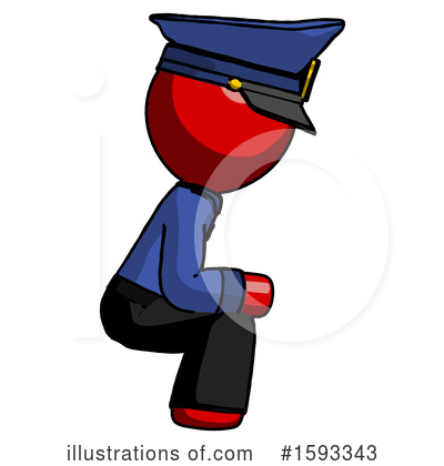 Royalty-Free (RF) Red Design Mascot Clipart Illustration by Leo Blanchette - Stock Sample #1593343