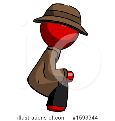 Royalty-Free (RF) Red Design Mascot Clipart Illustration by Leo Blanchette - Stock Sample #1593344