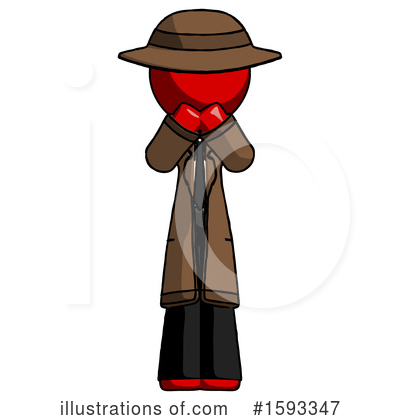 Royalty-Free (RF) Red Design Mascot Clipart Illustration by Leo Blanchette - Stock Sample #1593347