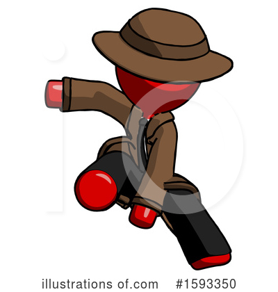 Royalty-Free (RF) Red Design Mascot Clipart Illustration by Leo Blanchette - Stock Sample #1593350
